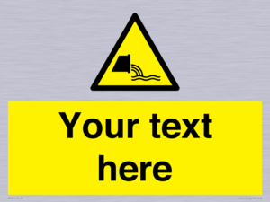 Custom Warning sewage effluent outfall